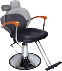 Sillón de Peluquería profesional con Bomba Hidráulica, altura regulabe y respaldo Inclinable 130º