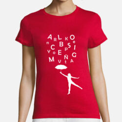 camiseta lluvia de letras